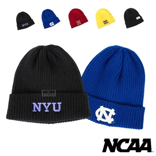 NCAA 經典LOGO 毛帽 美國名校 密西根 哈佛 北卡 保暖 後磅 冬天 帽子