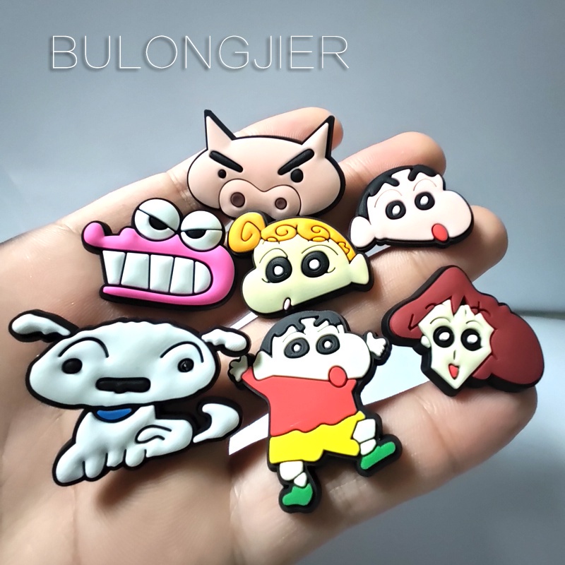Crocs Jibbitz Pins 彩色卡通動畫人物 DIY 鞋魅力按鈕 | 蝦皮購物