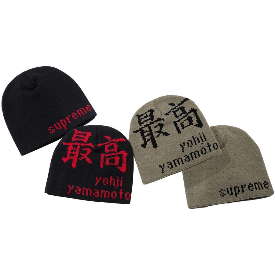 毛帽』Supreme®/Yohji Yamamoto® Beanie聯名針織帽短毛帽秋冬黑色針織