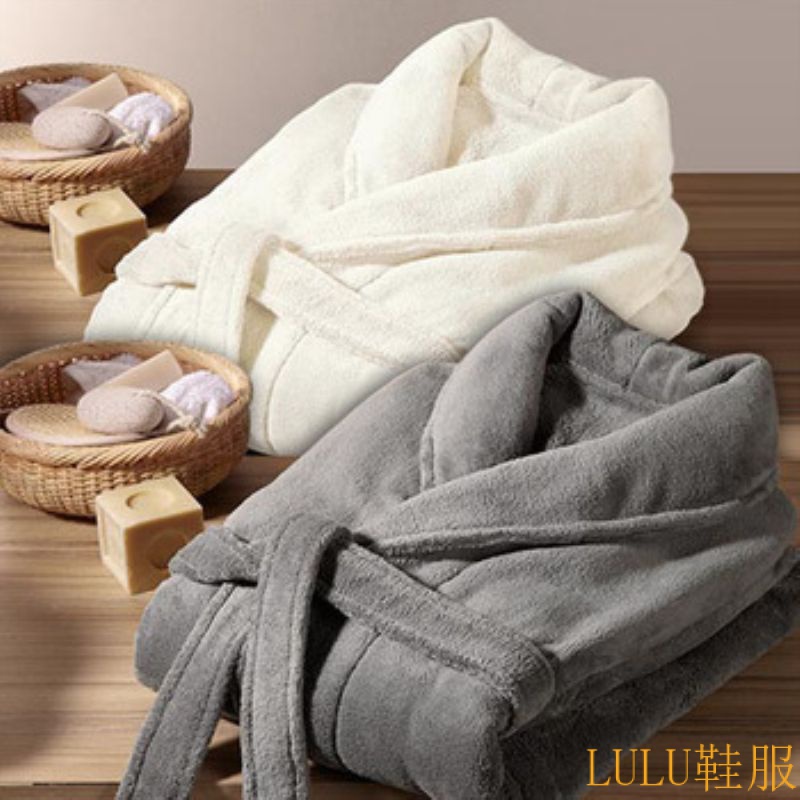 【Luna精選浴袍】浴袍女 日式浴袍 珊瑚絨睡衣 浴袍 寬鬆 吸水 可下水 大尺碼浴袍 情侶睡衣 大碼 家居服 睡衣 | 蝦皮購物