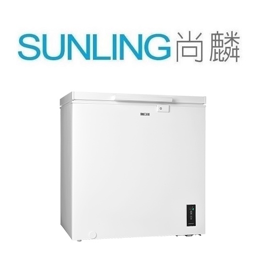 尚麟SUNLING 聲寶200L 變頻冷凍櫃上掀式臥式冷凍庫/冰箱/冰櫃新款SRF