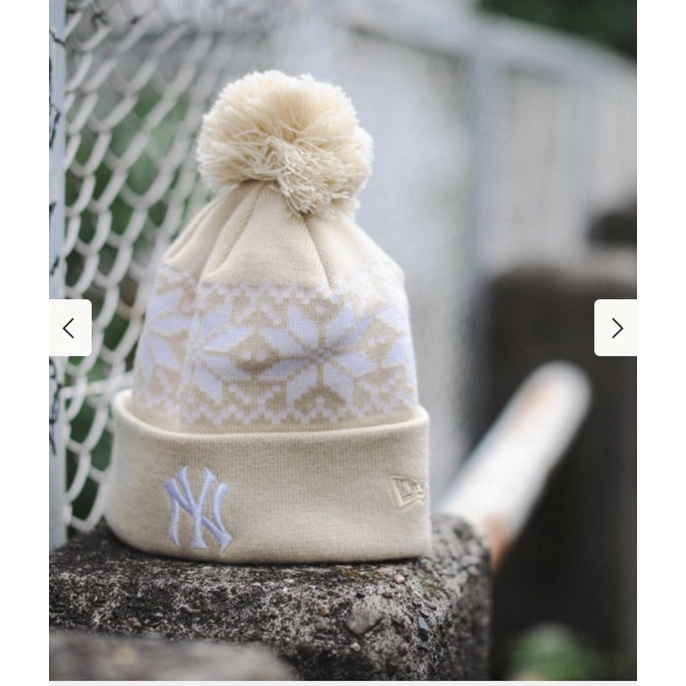NEW ERA × BEAMS / 別注Snow Pon Pon Knit Cap毛帽| 蝦皮購物
