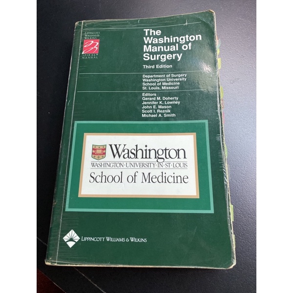 The Washington Manual Of Surgery Third Edition 蝦皮購物