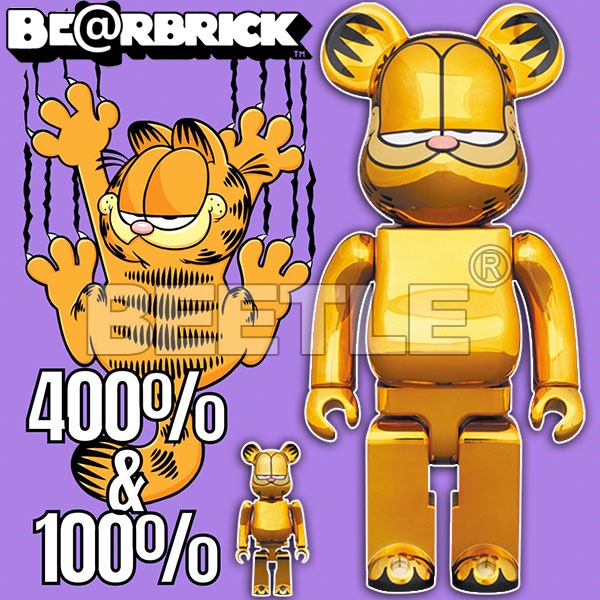 BE@RBRICK GARFIELD GOLD CHROME Ver 1000% 【公式通販】