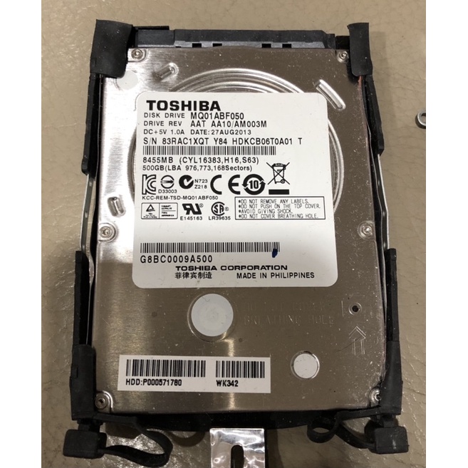 Toshiba mq01abf050 sales