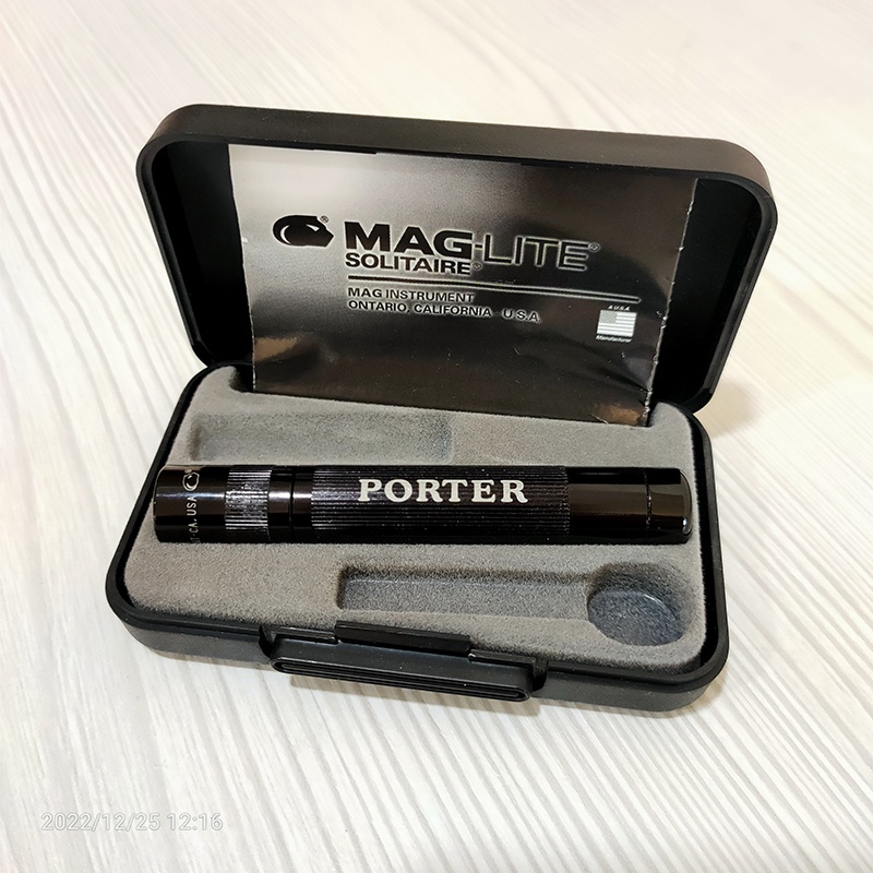 [現貨]MAG-LITE SOLITAIRE x PORTER(黑) 聯名款手電筒 | 蝦皮購物