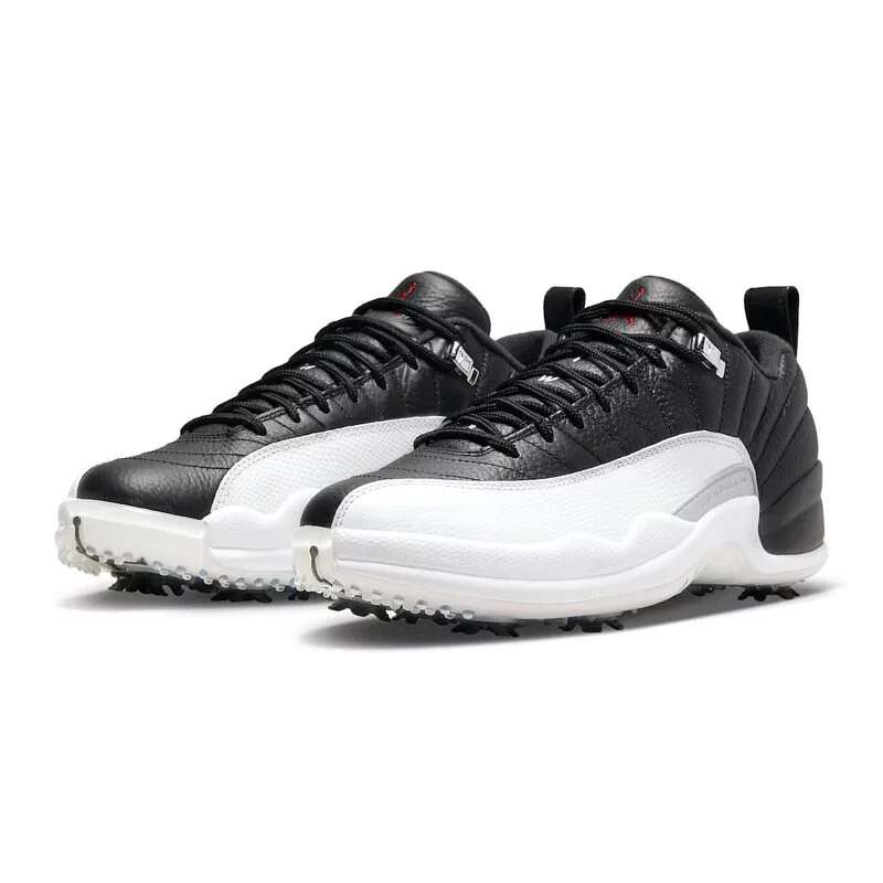 柯拔Air Jordan 12 Low Golf Playoffs DH4120-010 高爾夫季后賽黑白