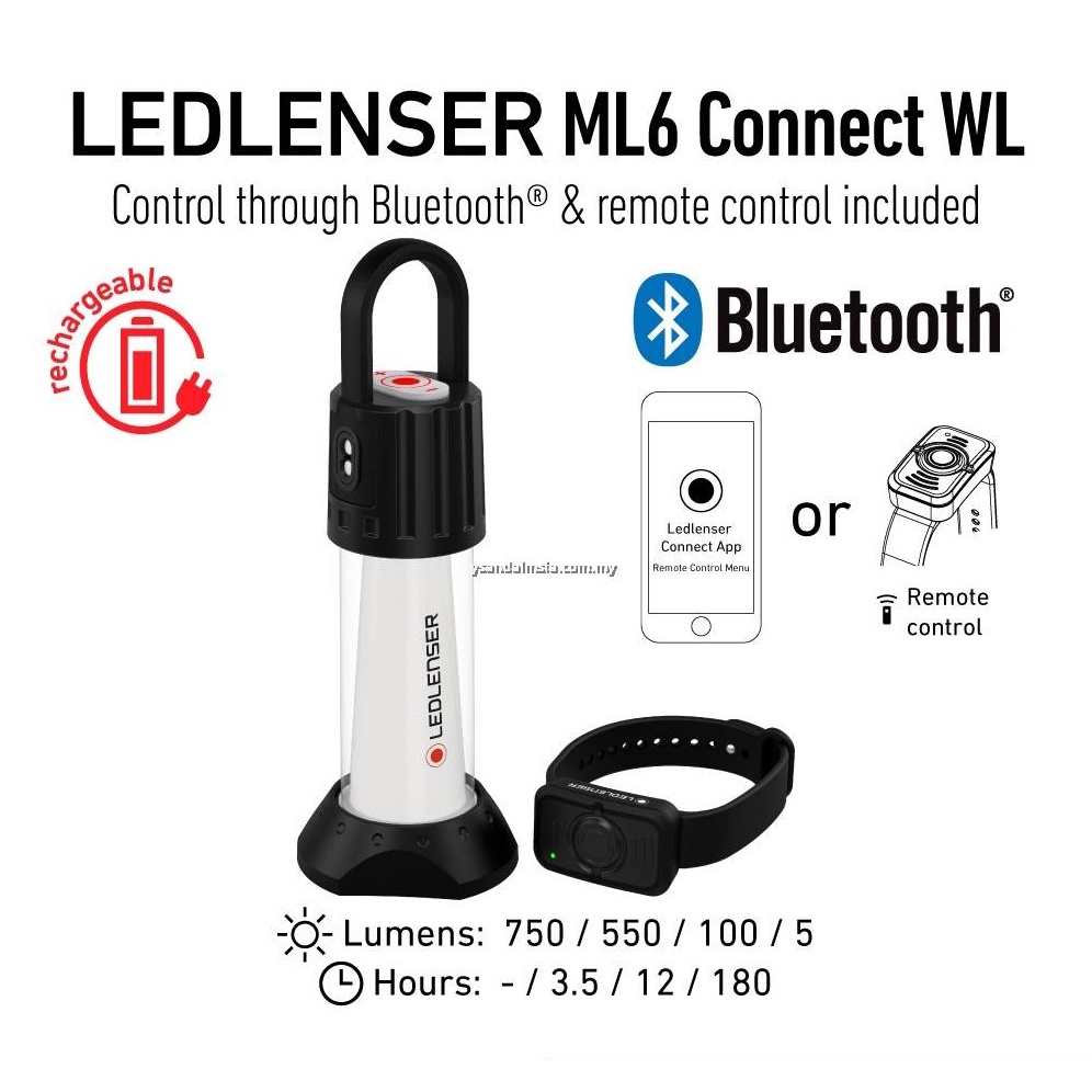 【优職人】LED LENSER ML6 Conncet WL 藍芽遙控 充電式照明燈露營燈 黃光 750流明 | 蝦皮購物