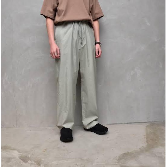 二手) AURALEE / WASHED FINX TWILL EASY WIDE PANTS 0號寬褲