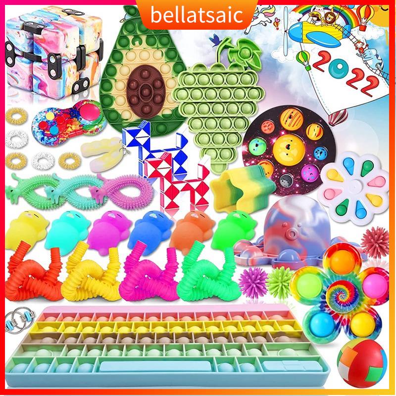 TIK Tok Fidget Toy Bag Fidget Playset Toy Box with Push Pu 蝦皮購物