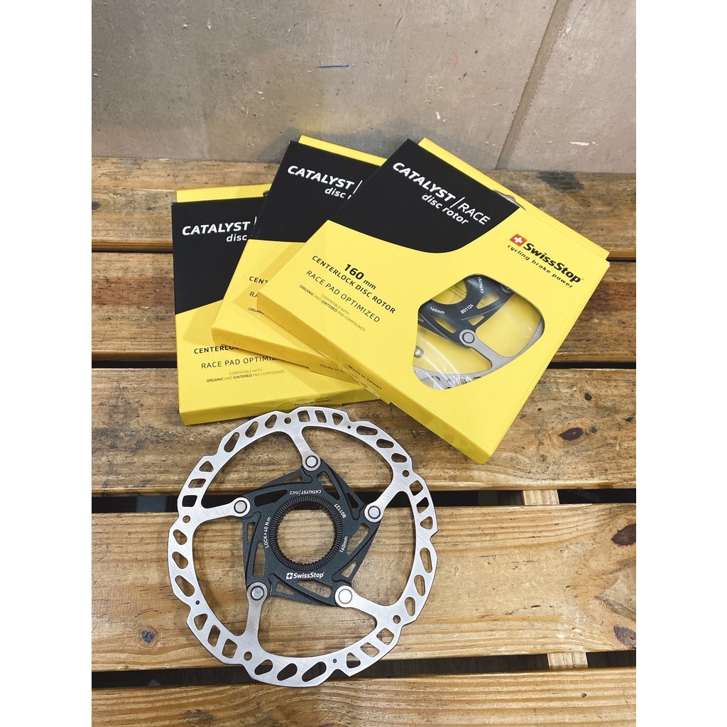 【春田單車】swiss stop catalyst race 碟盤 160 / 140 mm 碟煞 disc rotor | 蝦皮購物