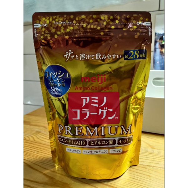🐰24小時內出貨🐰日本Meiji Premium明治膠原蛋白金色版/黃金/28日補充包明治膠原蛋白粉| 蝦皮購物