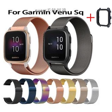 免運garmin venu sq2 venu sq music 智慧腕錶金屬錶帶磁吸腕帶不銹鋼