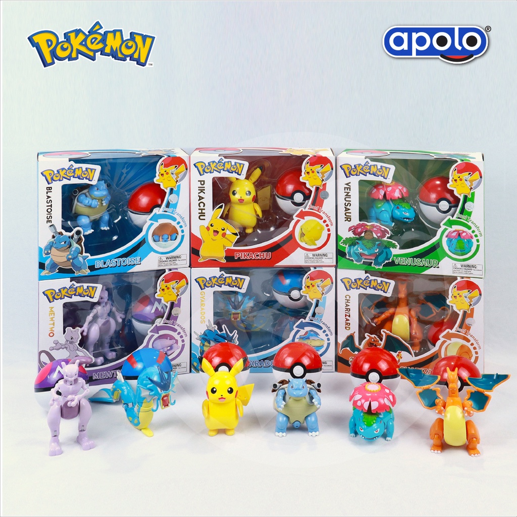 Apolo Pokemon 變形人偶球 | 蝦皮購物
