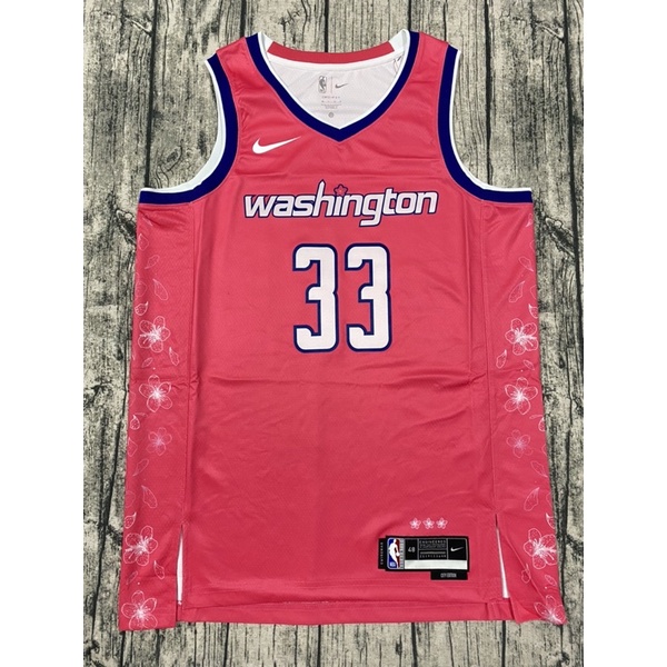 Kyle Kuzma -23 Washington Wizards Pink #33 City Edition Jersey