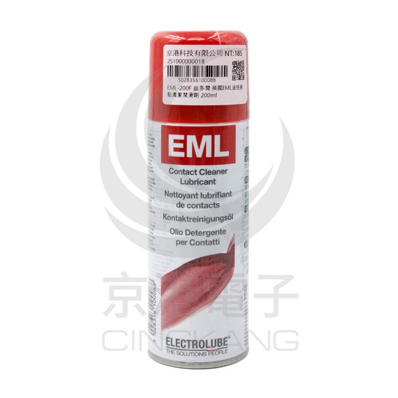 EML200F - Electrolube - Contact Cleaner Lubricant, Aerosol, 200 ml