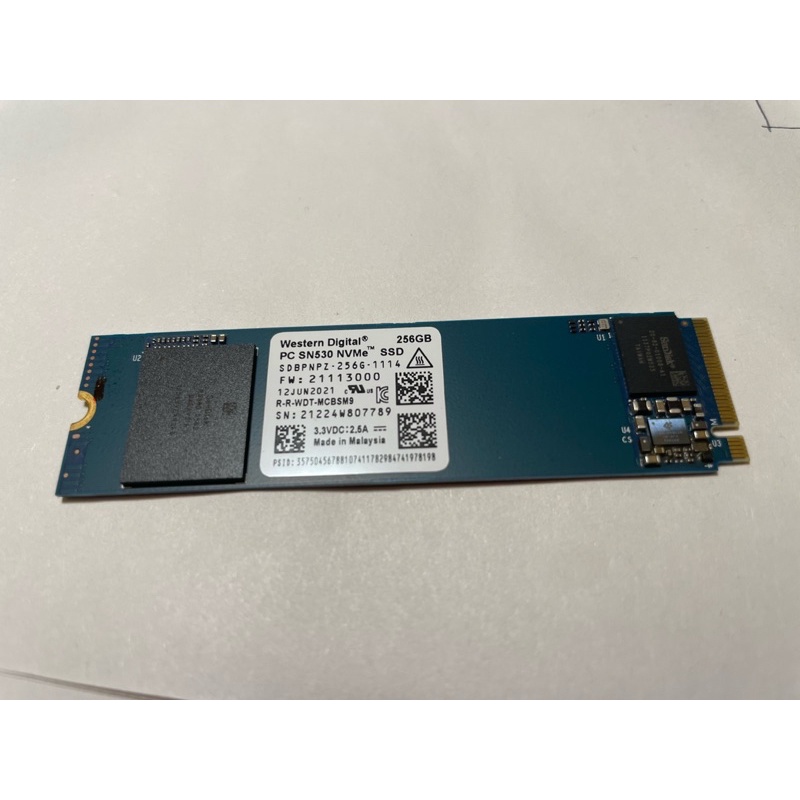 Western Digital PC SN530 NVMe SSD 256G 極新 M.2 | 蝦皮購物