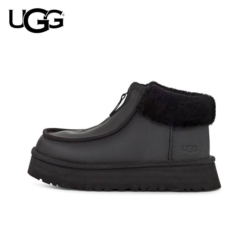 全店免運UGG系列Funkette Boot雪地靴低幫厚底保暖皮革防水靴休閒靴羊毛