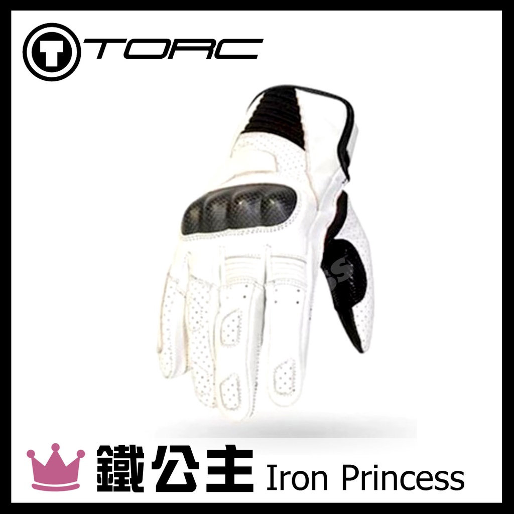 鐵公主騎士部品 美國 TORC RIVERSIDE 防護 中長款 長手套 皮革 真皮 重機 碳纖 耐磨防摔 手套 白色 | 蝦皮購物