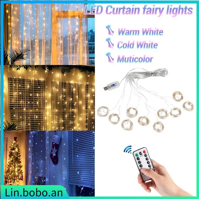 3m LED Curtain Light Christmas Lights Curtain Home Christma 蝦皮購物