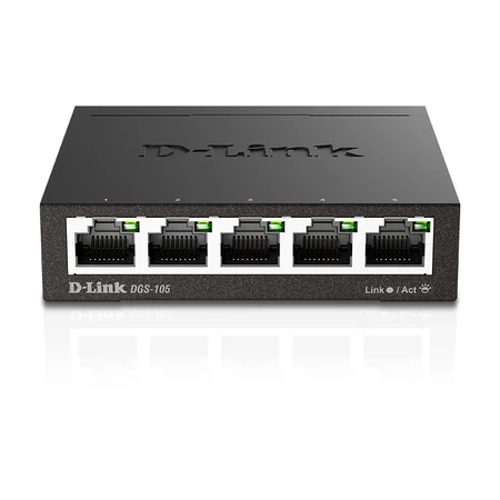 「網路擴充的鋼鐵基石」：D-Link DGS-105 五埠 Gigabit 交換器，打造穩定、安靜且高效的居家連網體驗