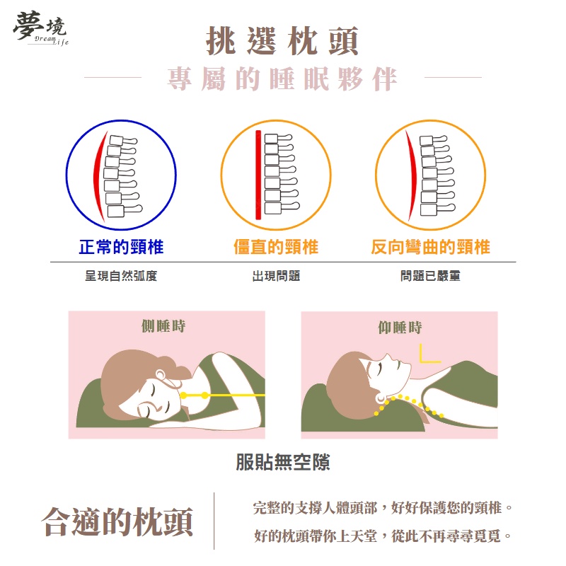 夢境】6D立體獨立筒枕石墨烯獨立筒枕台灣製/枕頭/枕芯/乳膠枕