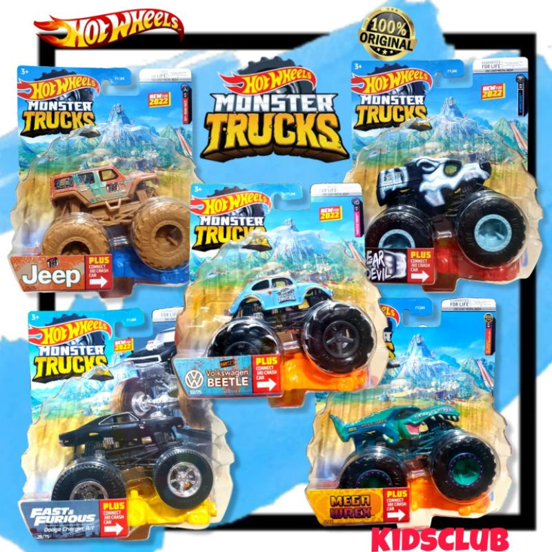 Hotwheels Monster Truck Series M 最新原創系列兒童玩具系列.Mattel