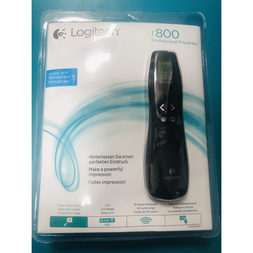 含稅)LOGITECH R800 專業簡報器多媒體電子簡報器紅光(全新未拆封)(現貨