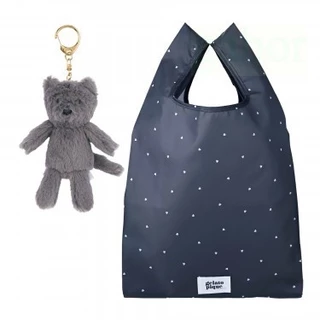 日本雜誌SWEET附錄 GELATO PIQUE 兩件套 摺疊購物袋 環保袋 小熊吊飾 購物袋