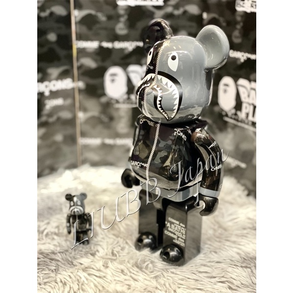 日本官方正品大阪限定庫柏力克Be@rBrick Bape CDG Camo Shark 日本官方正品大阪限定庫柏力克Be@rBrick Bape CDG Camo Shark