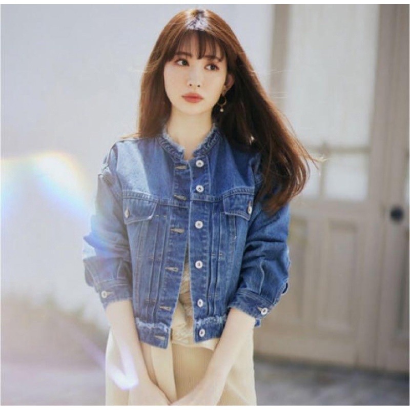 日本代購 全新附吊牌 Herlipto Everyday Denim Jacket 小嶋陽菜 純棉 牛仔外套