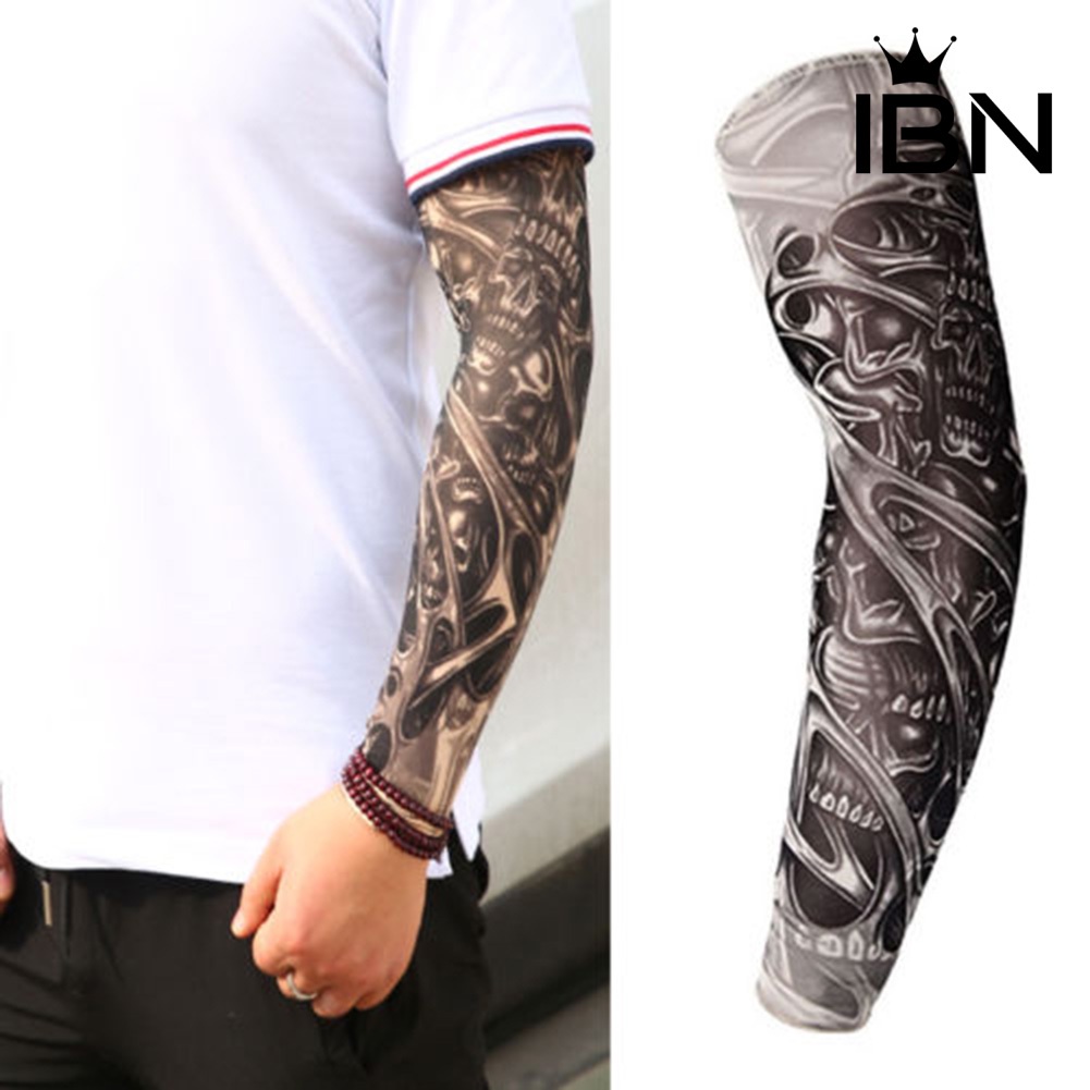 小念飾品] 戶外袖套紋身袖套無縫男女花臂騎行防晒套袖刺青手臂套| 蝦皮購物