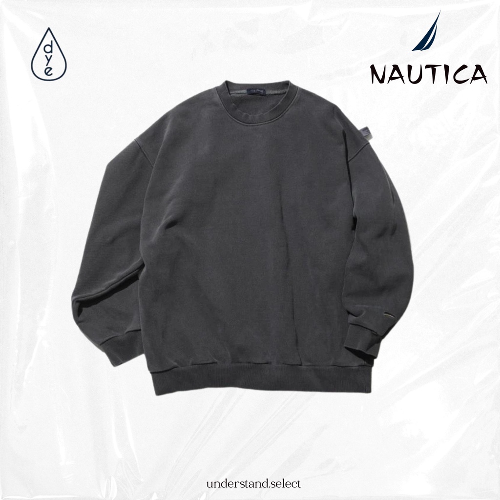 UN 預購▸ NAUTICA Pigment Dyed Sweatshirt 2.7 素色水洗大學T 素面大學T | 蝦皮購物