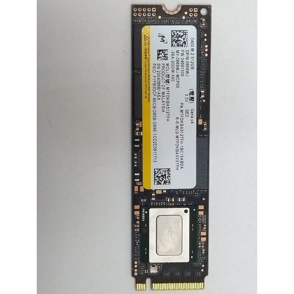🍎現貨🥕美光Micron 3400 1TB M.2 NVME1.4 PCIE Gen4x4超高速SSD