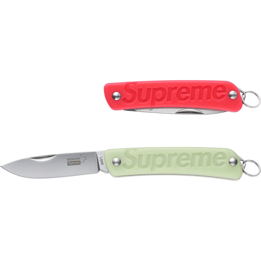 Supreme X Boker 2022 F/W 秋冬 Glow-in-the-Dark Keychain 螢光 小刀