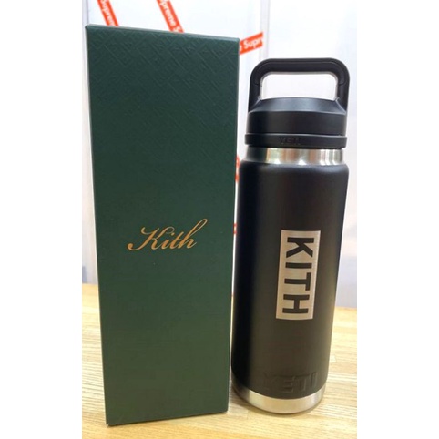 BLACK全新YETI x KITH露營戶外專用OUTDOOR霧面BOX LOGO特大保溫