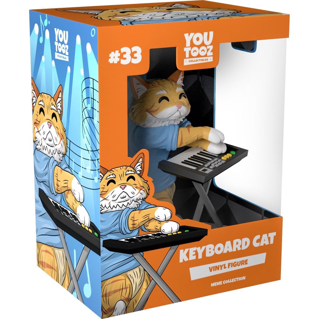 [Paradise] Youtooz Meme - Keyboard Cat 迷因梗圖搪膠收藏系列 #33 - 鍵盤貓 | 蝦皮購物