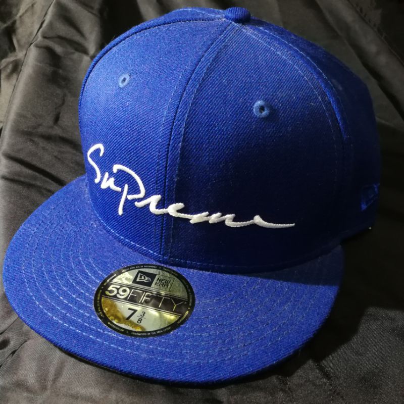 supreme classic script new era cap fw18 | 蝦皮購物