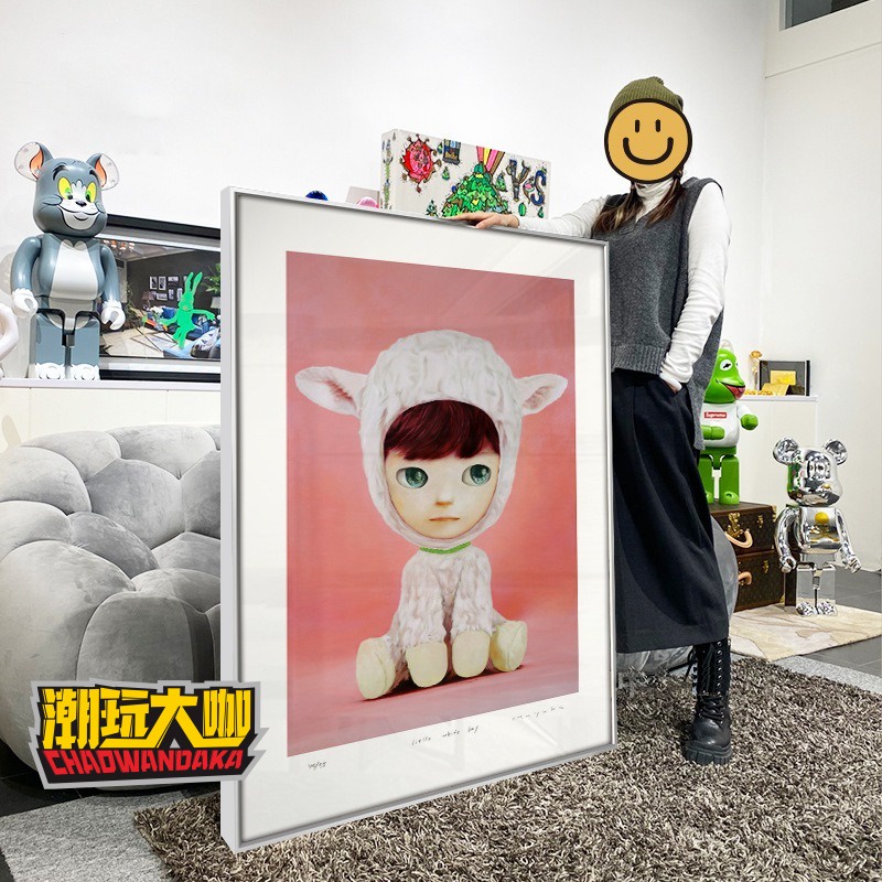 潮玩大咖】Mayuka Yamamoto山本麻友香潮款版畫潮流裝飾畫工作室掛畫