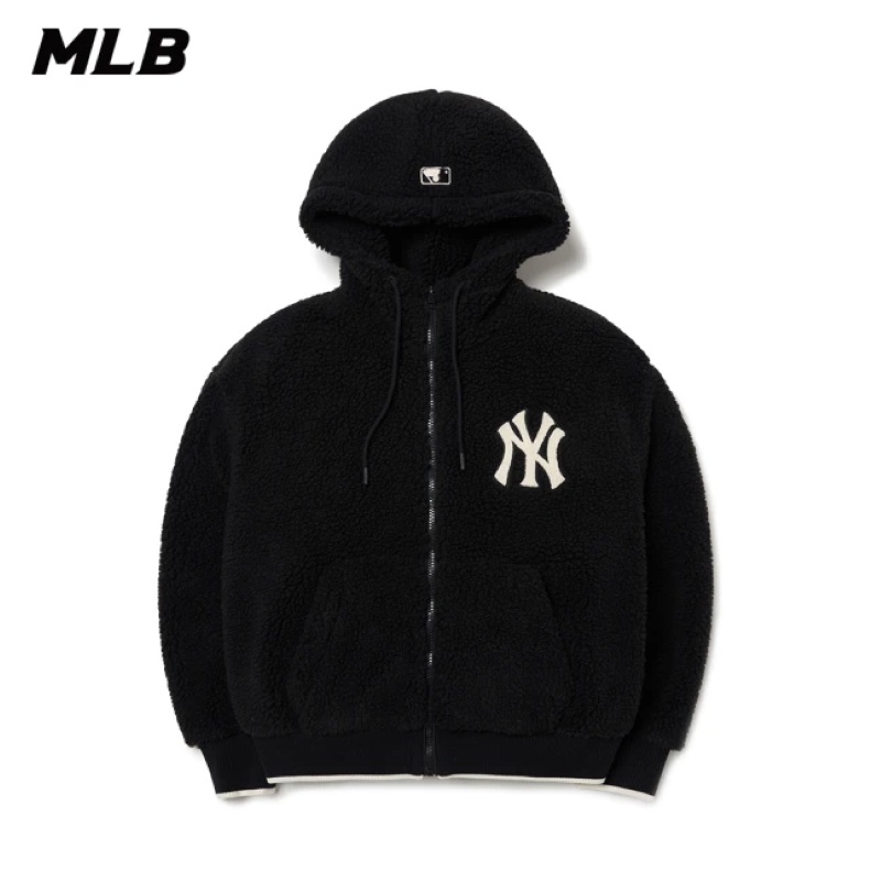 MLB New York Yankees Lambs Wool Jacket Unisex White 31JPF3061-50I