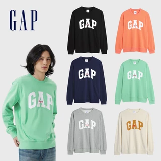 Gap 男裝 Logo大學T 碳素軟磨法式圈織系列-多色可選(877448)