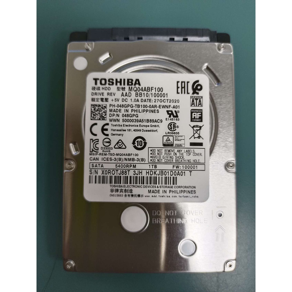 SATA III Harde Schijf Toshiba MQ04ABF100 Disque Dur 2.5" 1000 Go Série ATA III - Disques Durs Toshiba Mq04 Drivers