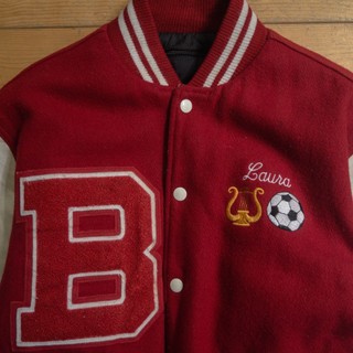 Vintage 1970'S Rennoc padded corduroy button-down varsity jacket, made in the USA, size S (men's size small) cotton blue type Vintage Second Hand