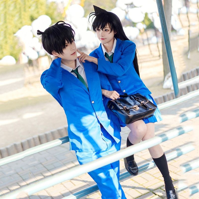 免運 動漫名偵探柯南工藤新一cos服cosplay服裝表演出服裝 cos漫展 | 蝦皮購物