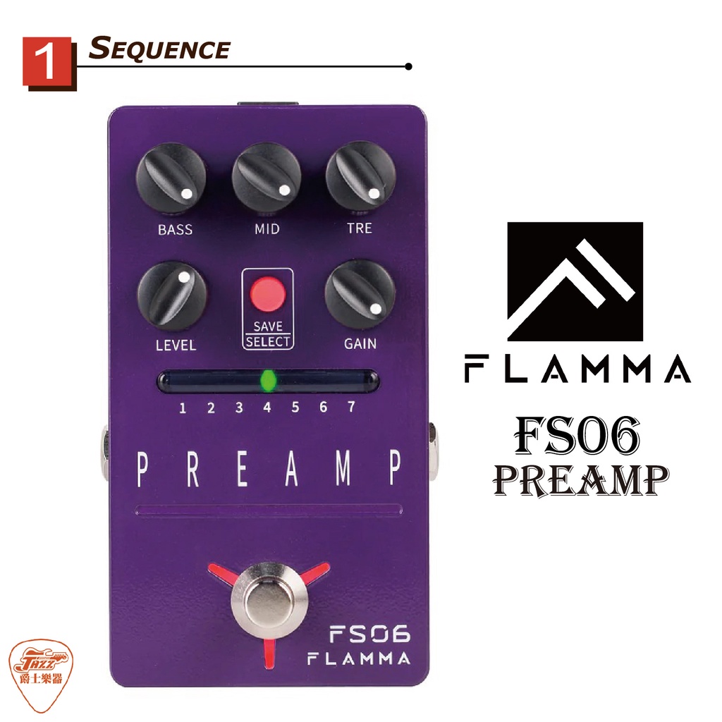 爵士樂器】公司貨FLAMMA FS06 Preamp 前級放大器效果器| 蝦皮購物