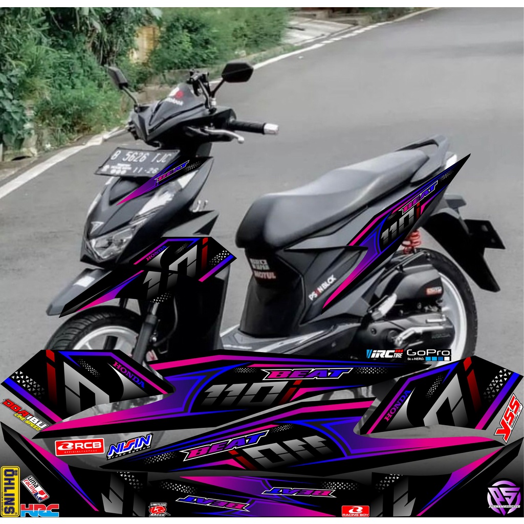 條紋貼紙 HONDA BEAT DELUXE/CBS 2020-2020 新貼紙變化主題病毒 110i 造型師簡單優雅最 | 蝦皮購物