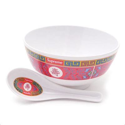 全新限量免運清倉16Fw Supreme Longevity Soup Set 長壽碗勺子湯匙筷子