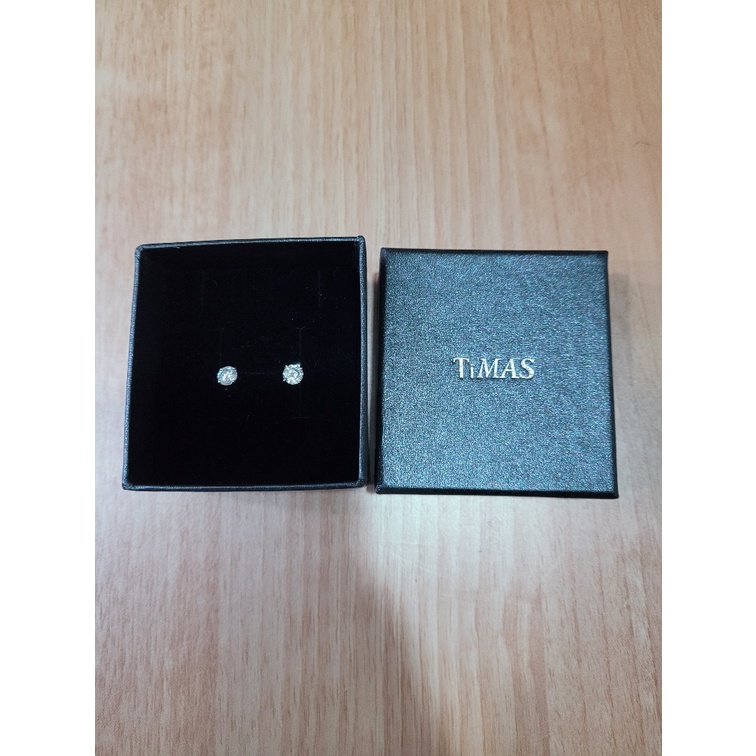 【TiMISA】純淨 純鈦耳針一對(透亮白) | 蝦皮購物