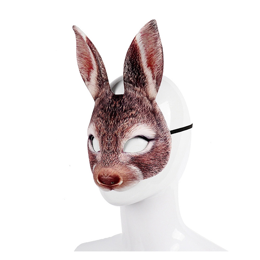 兔子 兔 兔兔 小白兔 rabbit mask EVA 面具 兔子面具 兔頭套 萬聖節 尾牙 COS COSPLAY | 蝦皮購物