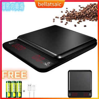 3kg/0.1g Mini Coffee Scale Rechargeable Kitchen Weighing Sca